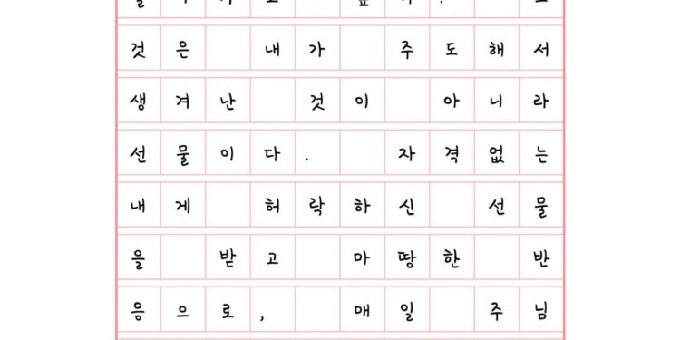 선물에 대한 반응