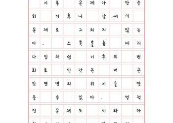 기후위기로 생긴 문제처럼